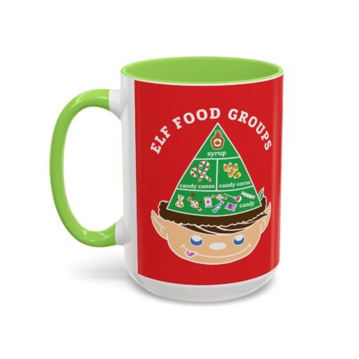 ☕🍬 Elf Food Groups Color Accent Mug – Sweet Sips from the North Pole - Image 72