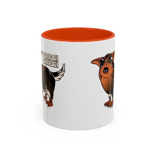☕🐶🐧✨ Porgi Corgi Color Accent Mug – Sip with Galactic Cuteness - Image 33