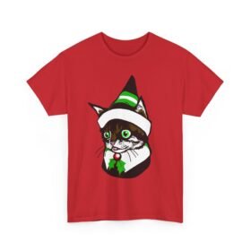 🐱🎄 Elf Kitten Unisex T-Shirt – Pawsitively Festive & Full of Cheer