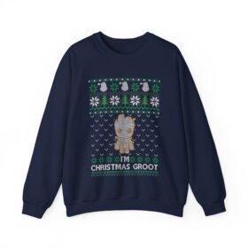 🌱🎄 Merry Grootmas Ugly Christmas Sweatshirt – Deck the Halls with Tiny Tree Joy