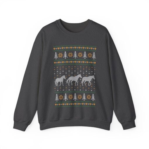 🎄🐎 Ugly Christmas Horse Sweatshirt – Trot Into the Holidays with Style - Image 12