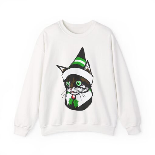 🐱🎄 Elf Kitten Unisex Sweatshirt – Cozy, Cute, and Full of Christmas Magic - Image 10