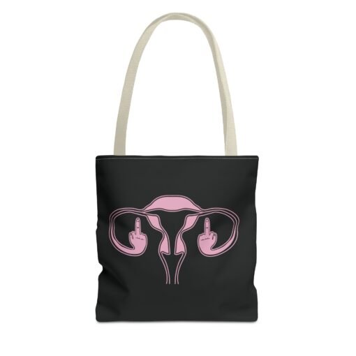 🖕🩷 Ovaries with Middle Fingers Tote Bag – Boldly Carry It All - Image 25