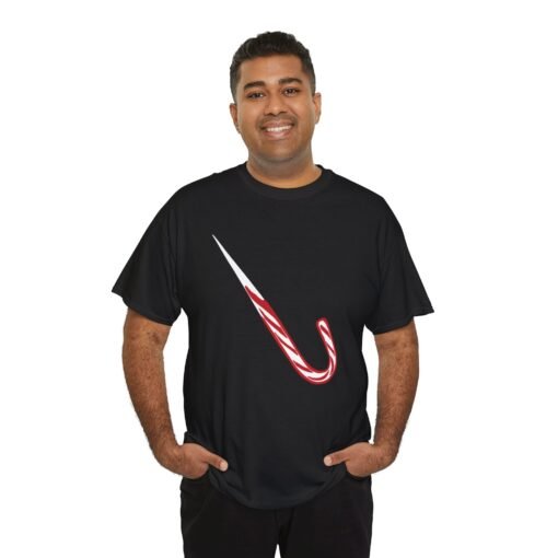🍭🔪 Candy Cane Shiv Unisex T-Shirt – Sweet but Deadly Holiday Humor - Image 5