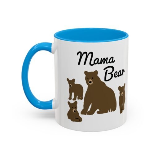 🧸 Mama Bear Color Accent Mug – Fierce Sips, Cozy Vibes - Image 12