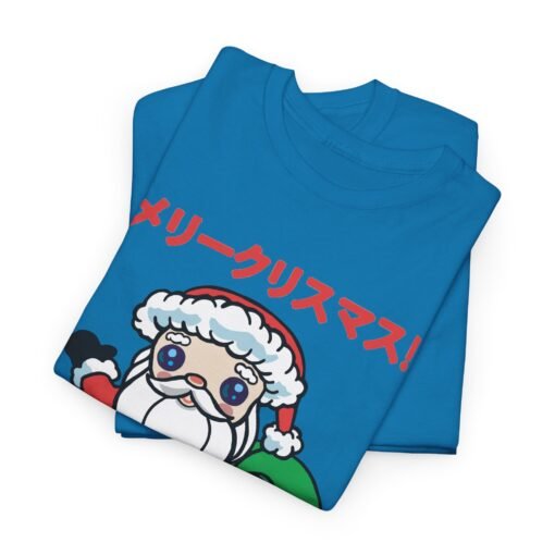 🎄 Kawaii Santa Unisex T-Shirt – メリークリスマス with Extra Cute - Image 2