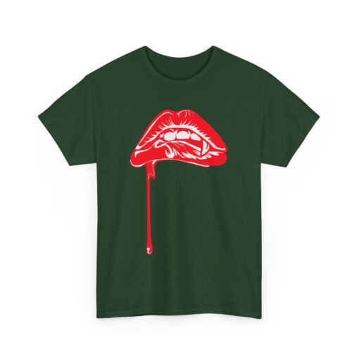 💋🩸 Vampire Bite Lips Unisex T-Shirt – Sink Into Style - Image 14