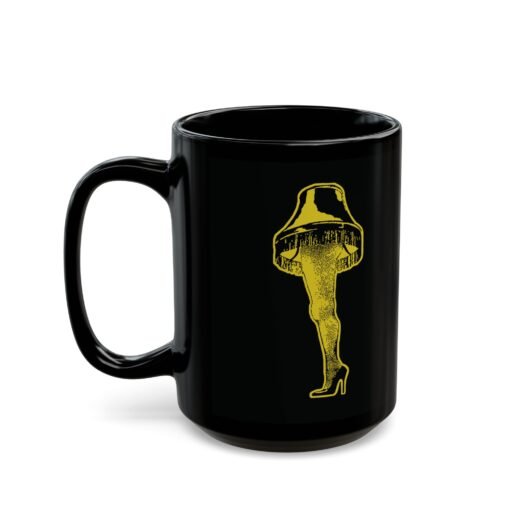 🎄🦵 Major Award Black Mug – Sip With a Touch of Glorious Glow - Image 9
