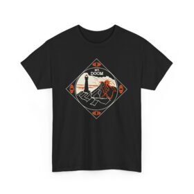 🔥 Mount Doom & Eye of Sauron Unisex T-Shirt – Dark Style, Epic Power