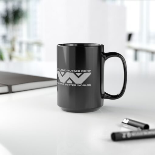 👽☕ Weyland-Yutani Corp Black Mug – Building Better Worlds, One Sip at a Time - Image 14