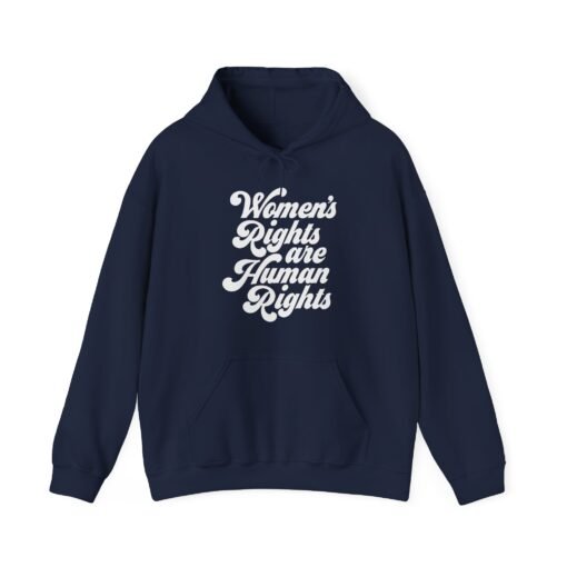 ✊💜 Women’s Rights Are Human Rights Unisex Hoodie – Warmth with a Voice - Image 14