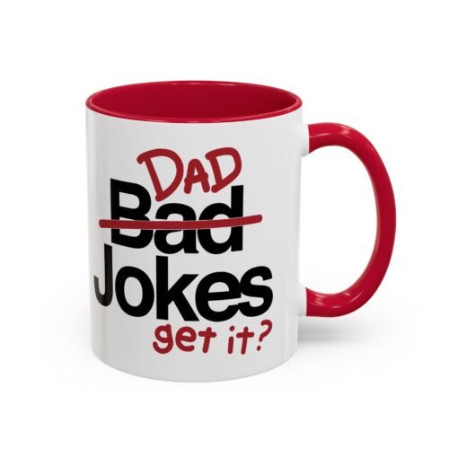 ☕ Dad Jokes Color Accent Mug – Get It? You Will. - Image 10