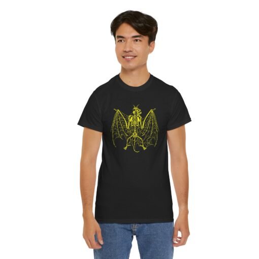 🦇🕸️ Bone-Winged Bat Unisex T-Shirt – Webbed in Darkness - Image 7