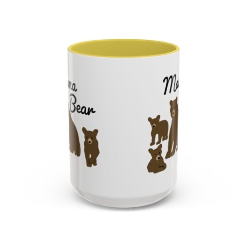 🧸 Mama Bear Color Accent Mug – Fierce Sips, Cozy Vibes - Image 29