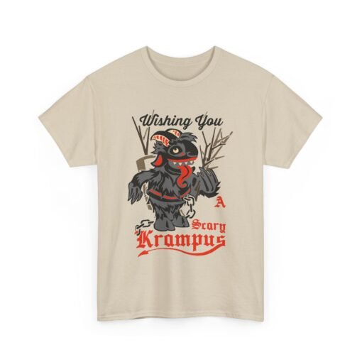 🎄👹 Wishing You a Scary Krampus Unisex T-Shirt – Holiday Cheer with a Creepy Twist