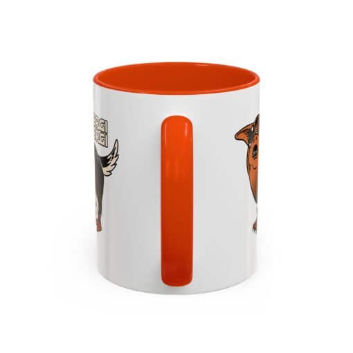 ☕🐶🐧✨ Porgi Corgi Color Accent Mug – Sip with Galactic Cuteness - Image 35