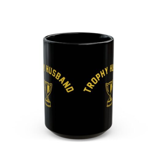 ☕🏆😎 Trophy Husband Black Mug – Sip Like a Winner - Image 7