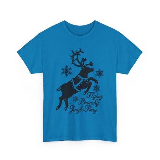 🦌✨ Flying Branchy Jingle Pony Unisex T-Shirt – Reindeer Ridiculousness at Its Finest - Image 18
