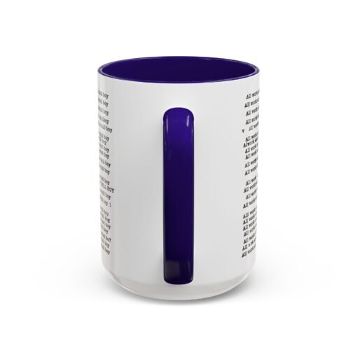 ☕ All Work and No Play Color Accent Mug – A Sip of Madness - Image 55