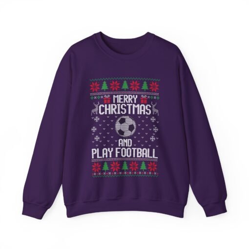 ⚽🎄 Merry Christmas and Play Football Unisex Sweatshirt – Kick Off the Holiday Cheer - Image 14