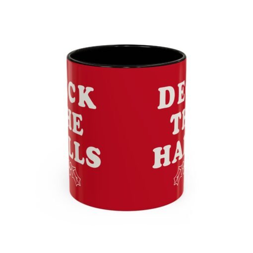 ☕ Deck the Halls Color Accent Mug – Sip Into the Season - Image 5