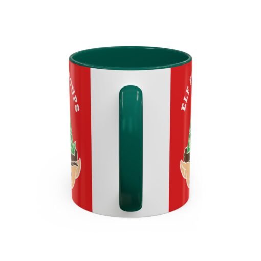 ☕🍬 Elf Food Groups Color Accent Mug – Sweet Sips from the North Pole - Image 23