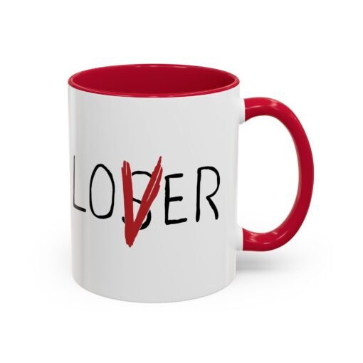 ☕ Loser / Lover Color Accent Mug – One Sip, Two Stories - Image 3