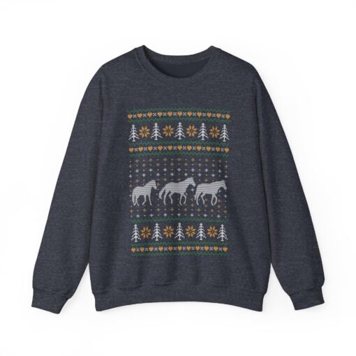 🎄🐎 Ugly Christmas Horse Sweatshirt – Trot Into the Holidays with Style - Image 17
