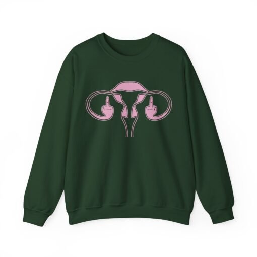 🖕🩷 Ovaries with Middle Fingers Unisex Sweatshirt – Warm, Bold, and Unapologetically Defiant - Image 7