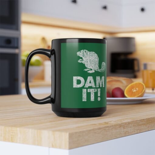 ☕🦫 Dam It! Black Mug – Sip Happens, Laugh Anyway - Image 13