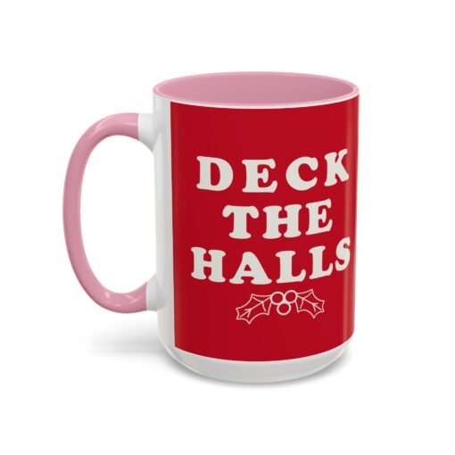 ☕ Deck the Halls Color Accent Mug – Sip Into the Season - Image 44