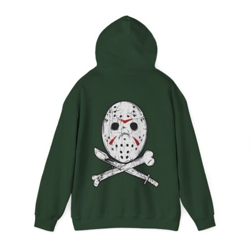 🏴‍☠️🔪 Camp Slasher Unisex Hoodie – Jason’s Jolly Roger Edition - Image 11