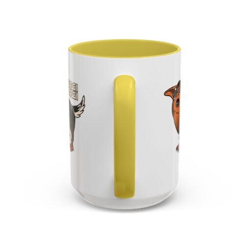 ☕🐶🐧✨ Porgi Corgi Color Accent Mug – Sip with Galactic Cuteness - Image 91