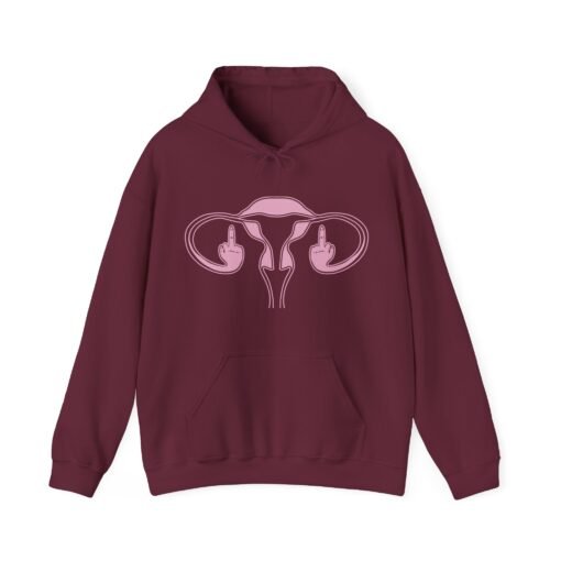 🖕🩷 Ovaries with Middle Fingers Unisex Hoodie – Fierce, Loud, and Unapologetically You - Image 6