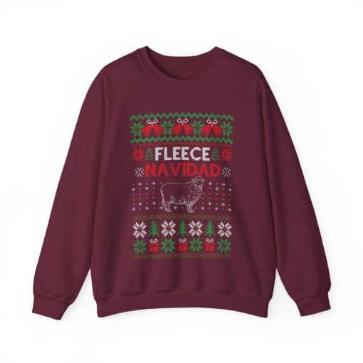🐑🎄 Fleece Navidad Unisex Sweatshirt – Warm Wishes & Woolly Laughs - Image 11