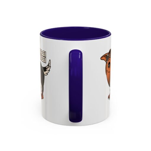 ☕🐶🐧✨ Porgi Corgi Color Accent Mug – Sip with Galactic Cuteness - Image 7