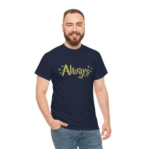 ✨🖤 Always Unisex T-Shirt – A Magical Word That Says It All - Image 5