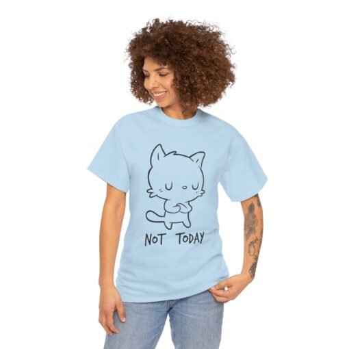 😾🛑 Not Today Unisex T-Shirt – Cattitude Activated - Image 5