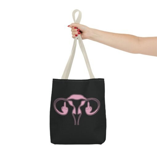 🖕🩷 Ovaries with Middle Fingers Tote Bag – Boldly Carry It All - Image 28