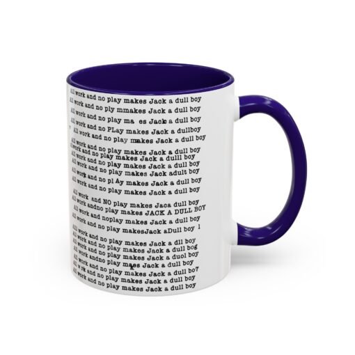 ☕ All Work and No Play Color Accent Mug – A Sip of Madness - Image 10
