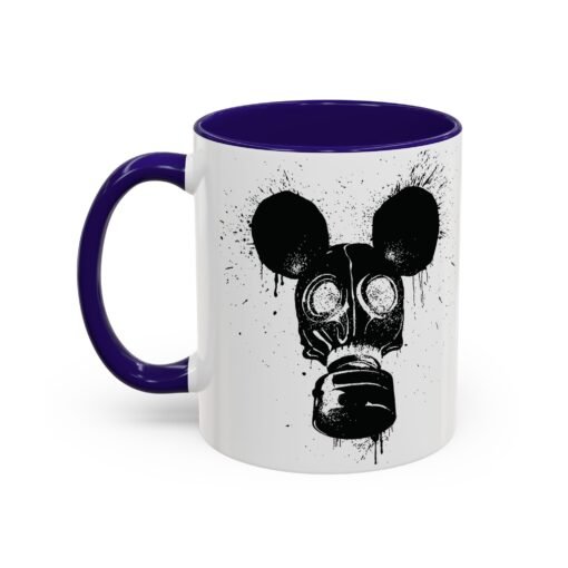 🐭☣️ Gas Mask Mouse Accent Mug – Sip with a Side of Strange - Image 16