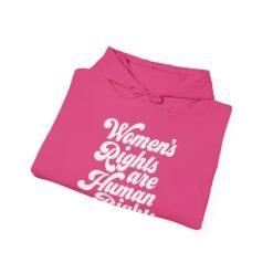 Alternative view of ✊💜 Women’s Rights Are Human Rights Unisex Hoodie – Warmth with a Voice