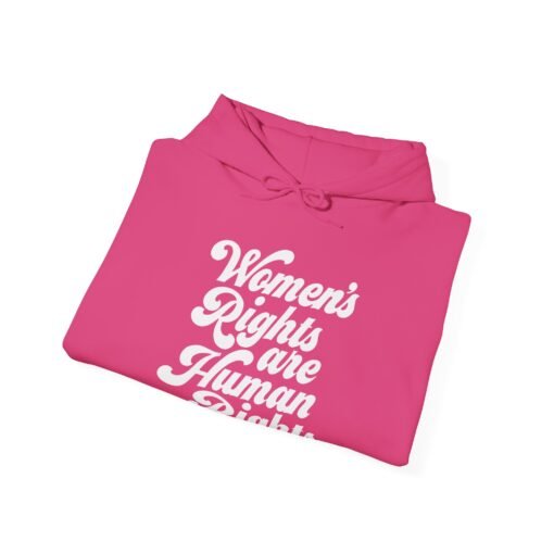 ✊💜 Women’s Rights Are Human Rights Unisex Hoodie – Warmth with a Voice - Image 2