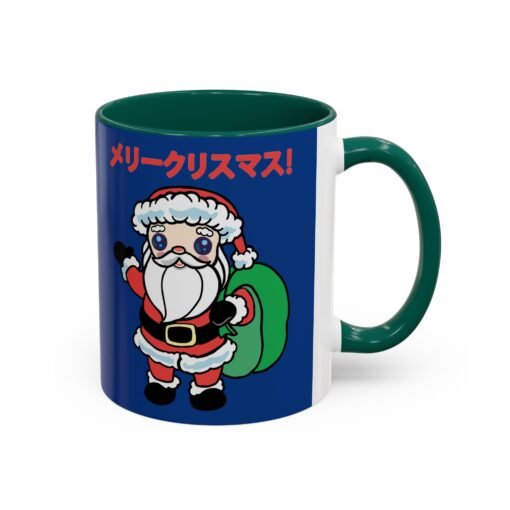 ☕ Kawaii Santa Color Accent Mug – メリークリスマス with Every Sip - Image 14