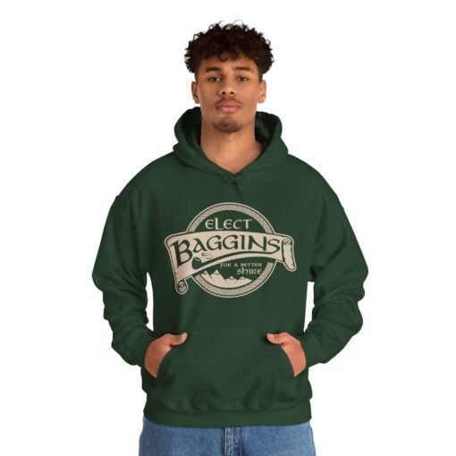 🌿 Elect Baggins for The Shire Unisex Hoodie – Cozy Gear for Campaigning Hobbits - Image 6