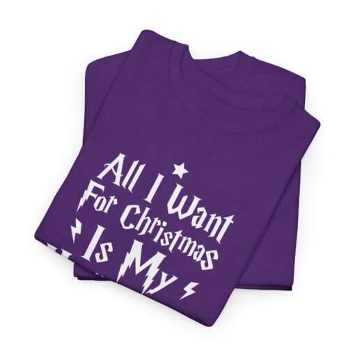 🧙‍♂️🎄 All I Want for Christmas Is My Hogwarts Letter Unisex T-Shirt – A Magical Holiday Wish - Image 2