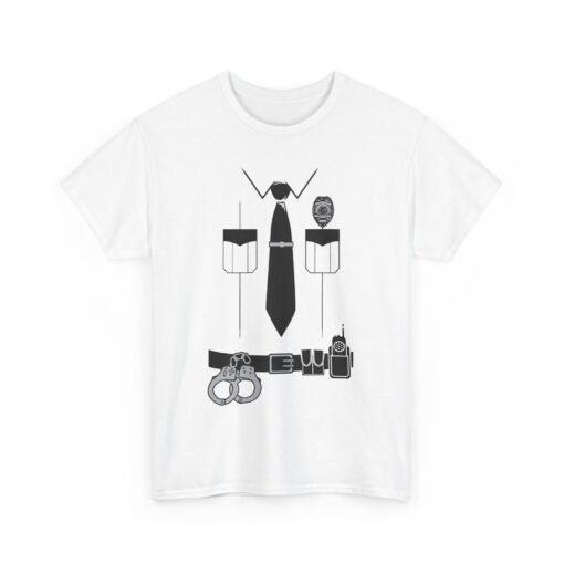 👮‍♂️🚓 Police Officer Costume Unisex T-Shirt – Serve, Protect, and Look Sharp - Image 12