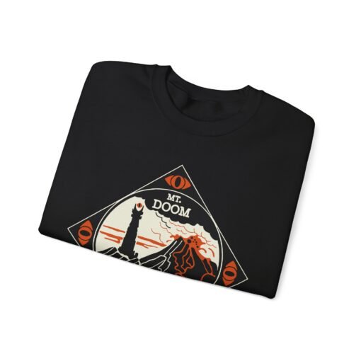 🔥 Mount Doom & Eye of Sauron Unisex Sweatshirt – Dark Elegance for Bold Fans - Image 2