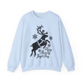 🦌✨ Flying Branchy Jingle Pony Unisex Sweatshirt – Absurdly Festive & Proud of It