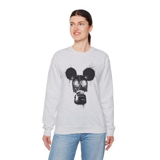 🐭☣️ Gas Mask Mouse Unisex Sweatshirt – Soft, Strange, and Slightly Sinister - Image 8